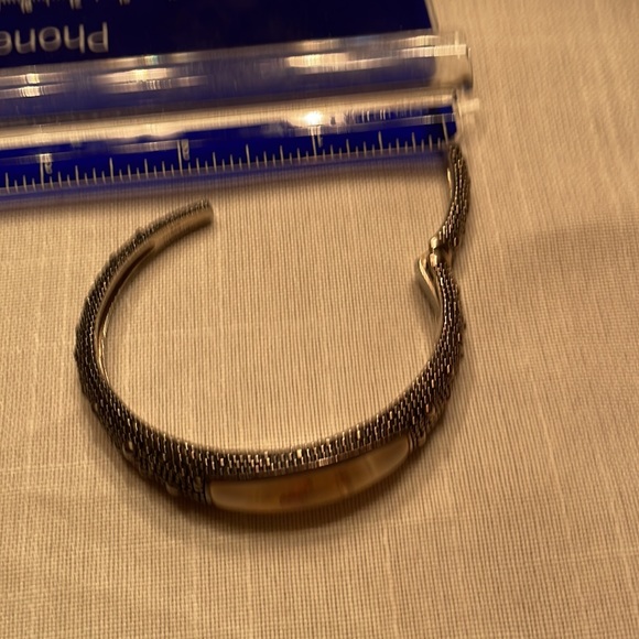 Michael Dawkins Starry Night Moonstone Sterling Cuff - Picture 13 of 13